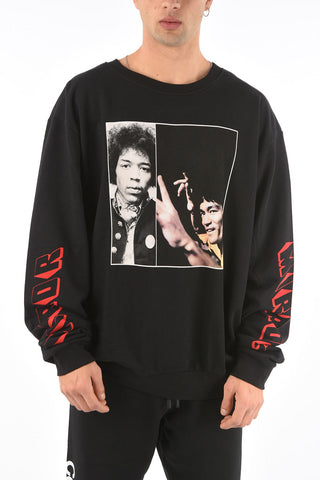 PAURA front maxi printed oversized VINCENT sweatshirt