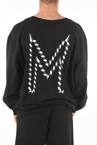 PAURA front maxi printed oversized VINCENT sweatshirt