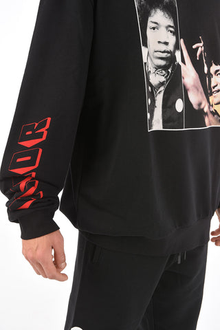 PAURA front maxi printed oversized VINCENT sweatshirt