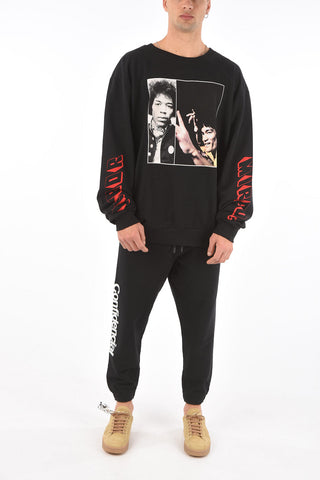 PAURA front maxi printed oversized VINCENT sweatshirt