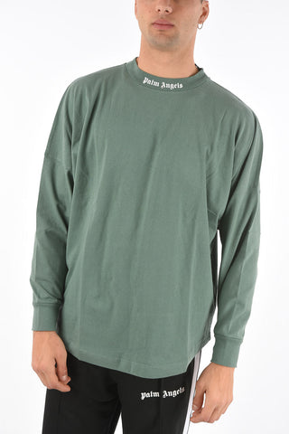logo embossed long sleeve t-shirt