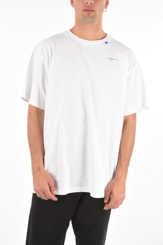 solid color oversized UNFINISHED crew-neck t-shirt