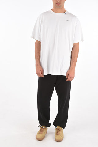 solid color oversized UNFINISHED crew-neck t-shirt