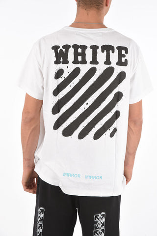 maxi printed back DIAG SPRAY crew-neck t-shirt