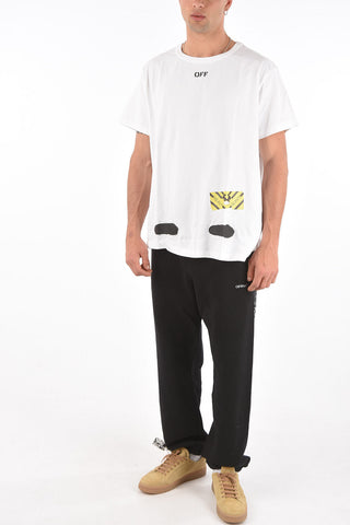 maxi printed back DIAG SPRAY crew-neck t-shirt