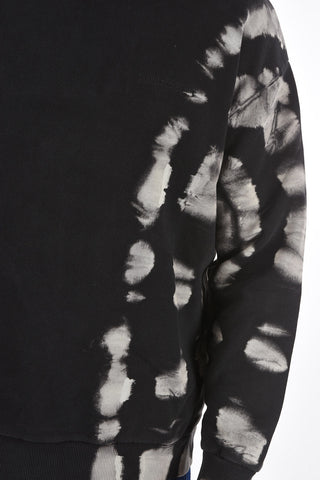 tie dye details crew-neck sweatshirt