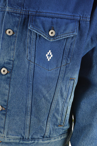 sadede effect denim oversized COUNTY3000 SPRAY jacket