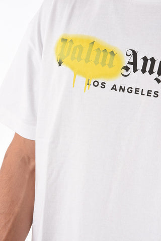 t-shirt girocollo LA SPRAYED con stampa logo