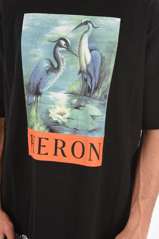 t-shirt girocollo con maxi stampa frontale