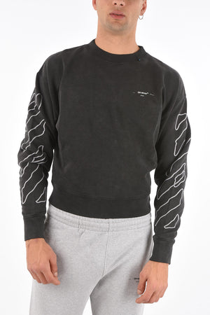 crew-neck ABSTRACT ARROWS sweatshirt with embroidery