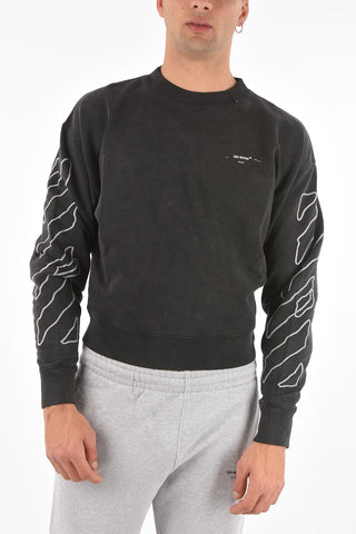 crew-neck ABSTRACT ARROWS sweatshirt with embroidery
