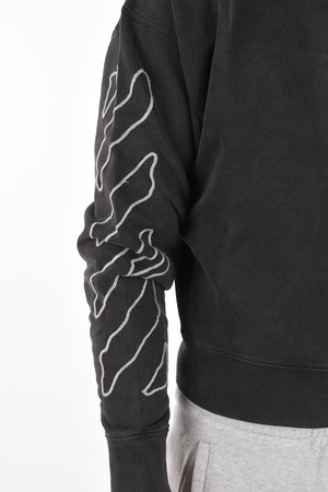 crew-neck ABSTRACT ARROWS sweatshirt with embroidery