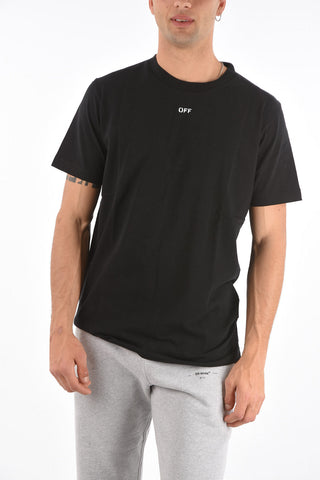 back printed crew-neck t-shirt