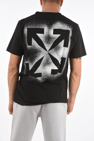 back printed crew-neck t-shirt