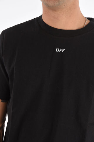 back printed crew-neck t-shirt