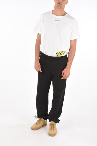 joggers in felpa con elastico in vita