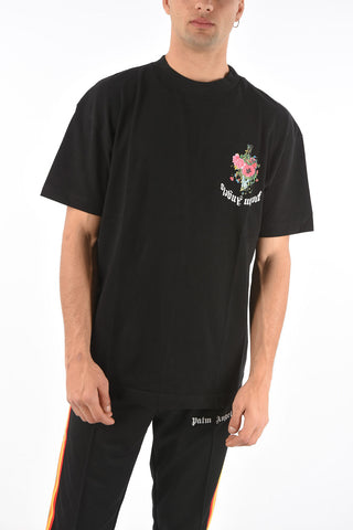 flowers printed crew-neck t-shirt