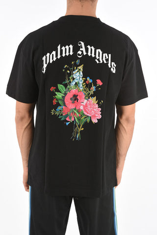 flowers printed crew-neck t-shirt