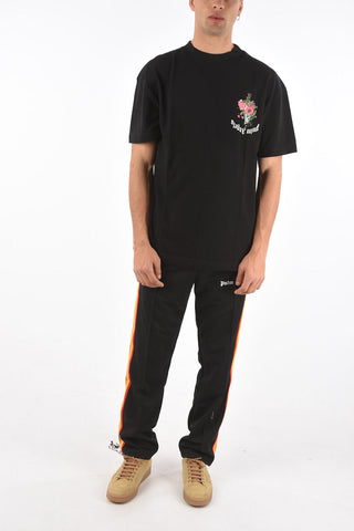 flowers printed crew-neck t-shirt
