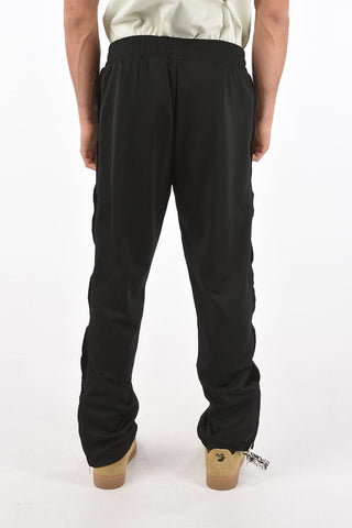 velvet side band ankle zip track pants
