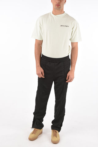 velvet side band ankle zip track pants