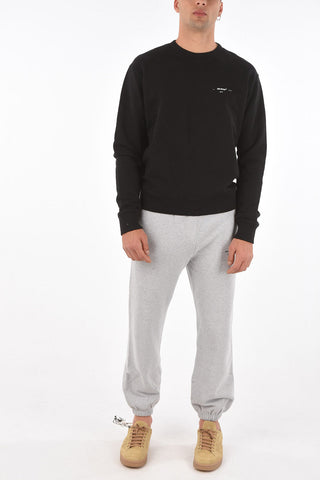 solid color crew-neck sweatshirt