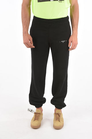 Joggers a tinta unita con stampa logo