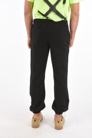Joggers a tinta unita con stampa logo