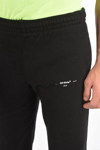 Joggers a tinta unita con stampa logo