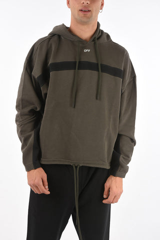 Felpa hoodie SILENCE con banda a contrasto