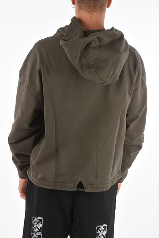 Felpa hoodie SILENCE con banda a contrasto