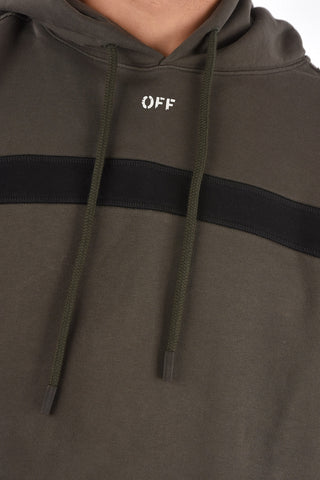 Felpa hoodie SILENCE con banda a contrasto