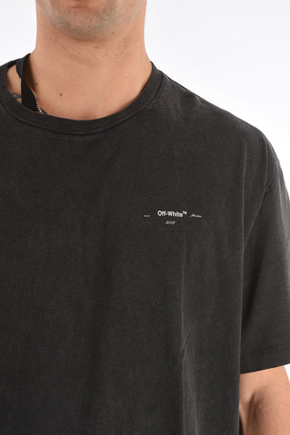 back printed 3D LINE t-shirt