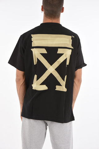 oversized back printed TAPE ARROWS L/S crew-neck t-shirt