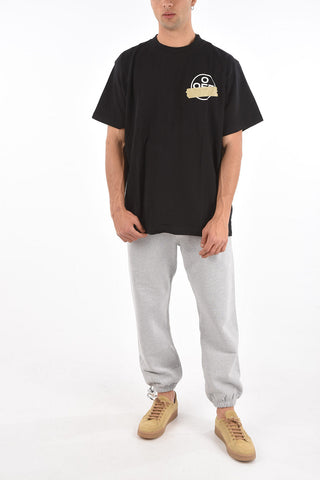 oversized back printed TAPE ARROWS L/S crew-neck t-shirt