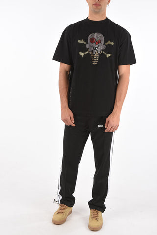 rhinestone embellished crew-neck t-shirt
