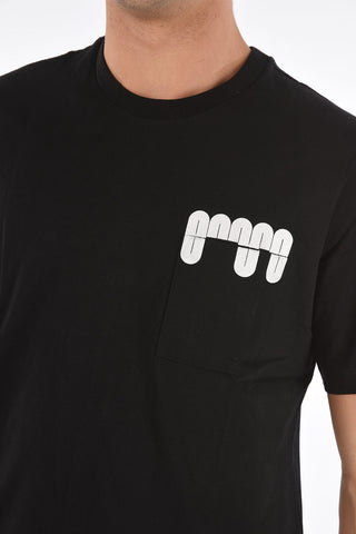 cosmologo breast pockets crew-neck t-shirt