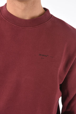 solid color slim fit crew-neck sweatshirt