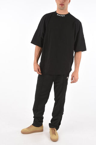 t-shirt girocollo stampata sul dietro
