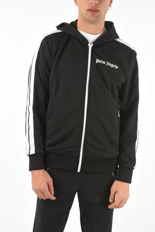 HOODED TRACK JKT  BEIGE WHITE BEIGE WHITE
