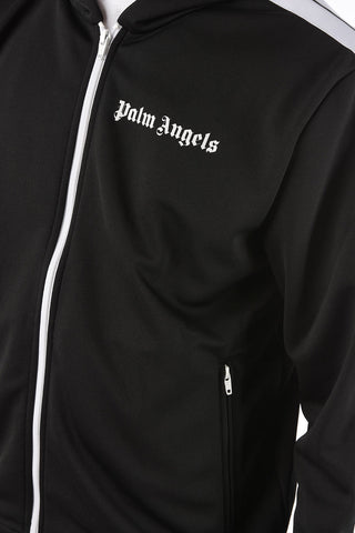 HOODED TRACK JKT  BEIGE WHITE BEIGE WHITE