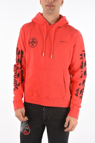 printed hooded sweatshirt