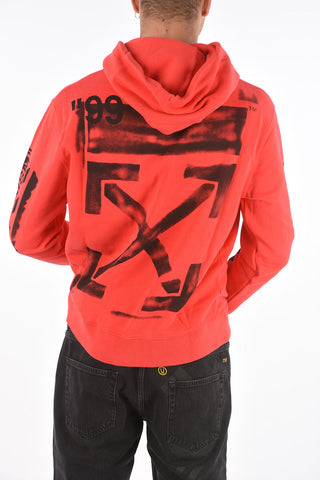 printed hooded sweatshirt
