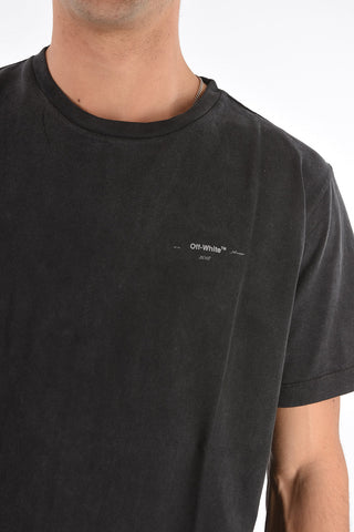 back printed 3D LINE t-shirt