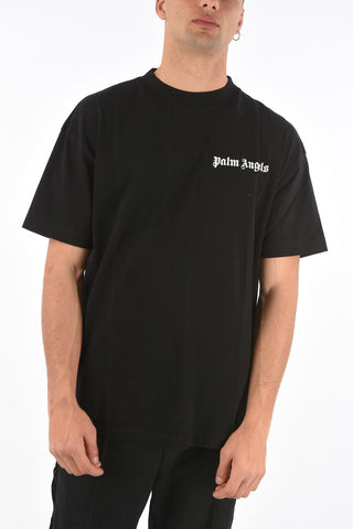 t-shirt girocollo a tinta unita