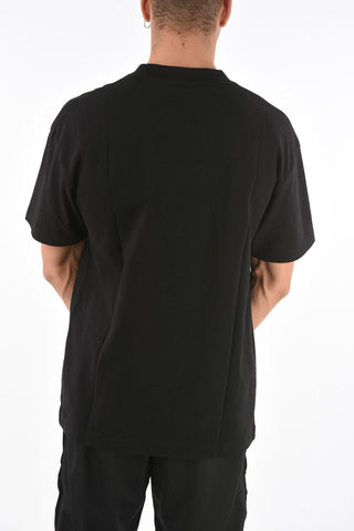 t-shirt girocollo a tinta unita