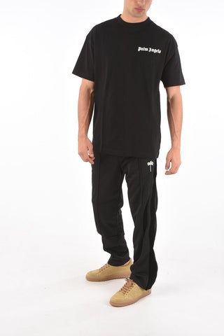 t-shirt girocollo a tinta unita