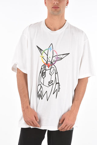 all over printed oversized FUTURA ALIEN crew-neck t-shirt