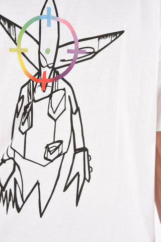 all over printed oversized FUTURA ALIEN crew-neck t-shirt