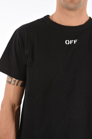 contrasting printe SINGAPORE crew-neck t-shirt